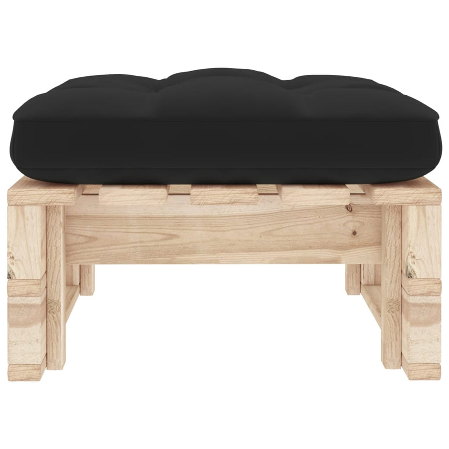 Tuinhocker Pallet Geïmpregneerd Grenenhout Zwart 1 Bruin
