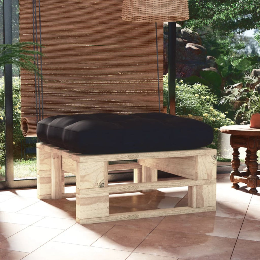 Tuinhocker Pallet Geïmpregneerd Grenenhout Zwart 1 Bruin
