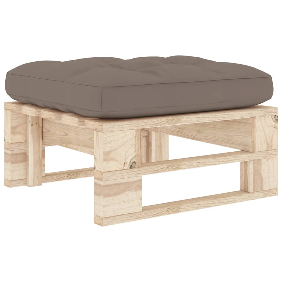 Tuinhocker Pallet Geïmpregneerd Grenenhout Taupe 1 Bruin