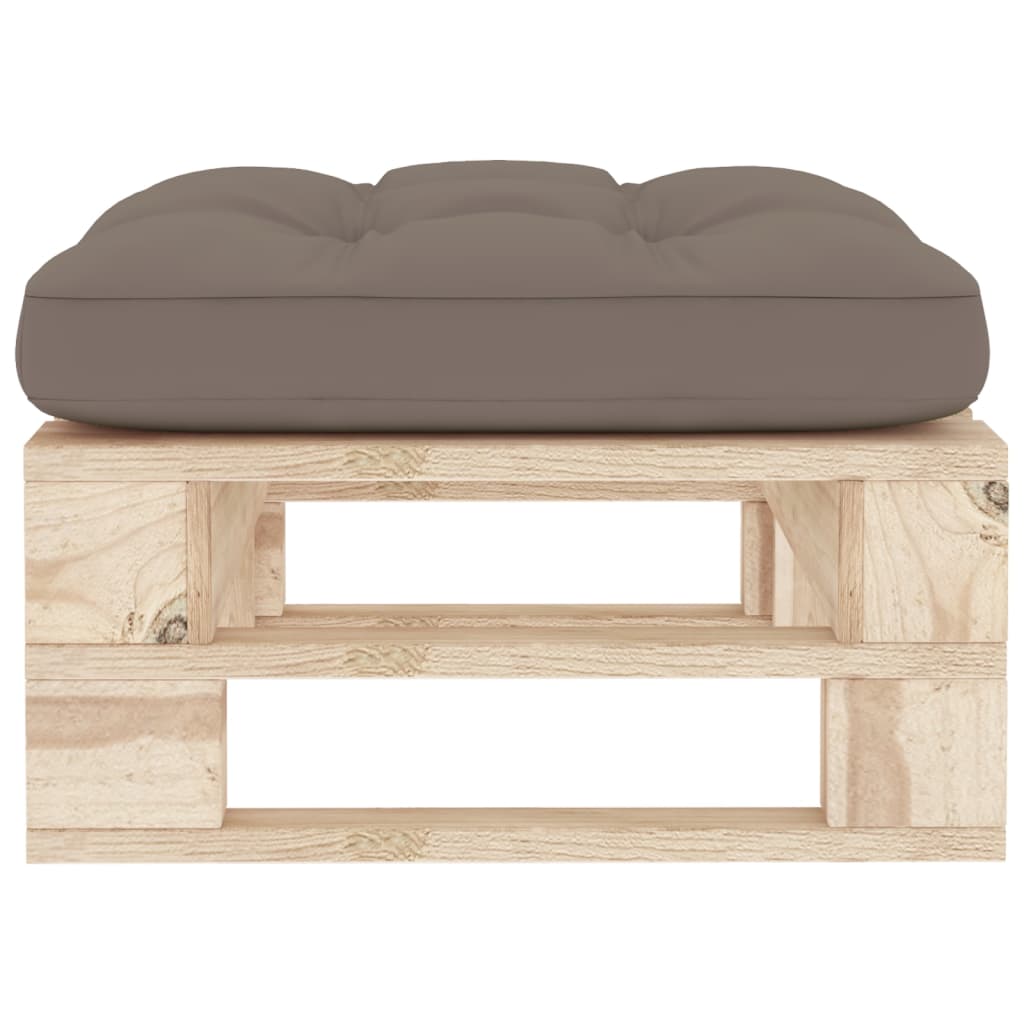 Tuinhocker Pallet Geïmpregneerd Grenenhout Taupe 1 Bruin
