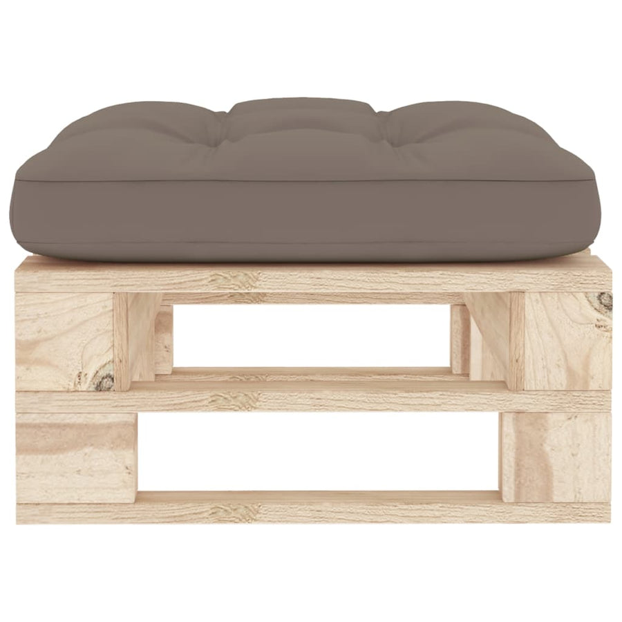 Tuinhocker Pallet Geïmpregneerd Grenenhout Taupe 1 Bruin