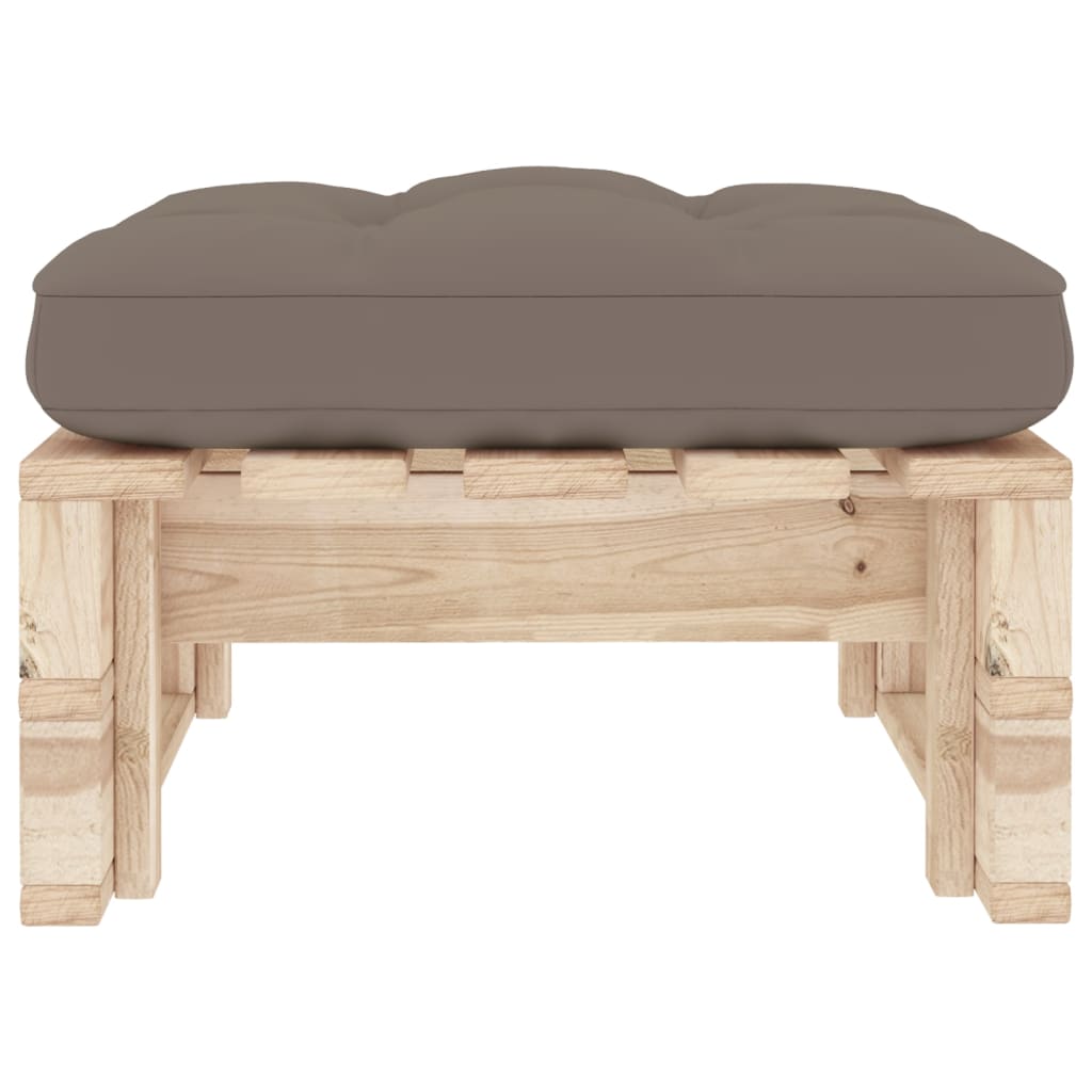 Tuinhocker Pallet Geïmpregneerd Grenenhout Taupe 1 Bruin