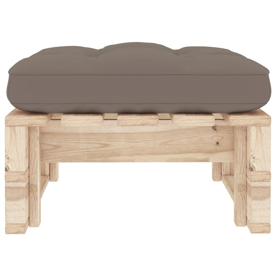 Tuinhocker Pallet Geïmpregneerd Grenenhout Taupe 1 Bruin