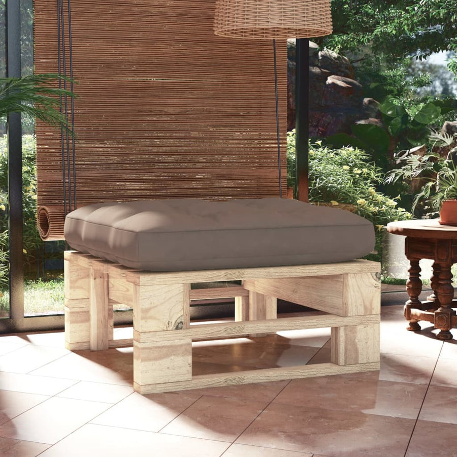 Tuinhocker Pallet Geïmpregneerd Grenenhout Taupe 1 Bruin