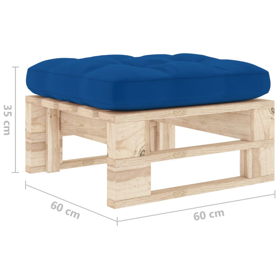 Tuinhocker Pallet Geïmpregneerd Grenenhout Bladpatroon