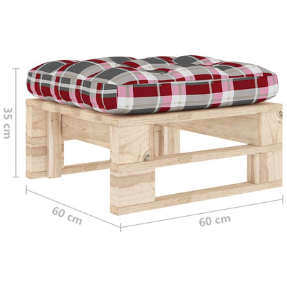 Tuinhocker Pallet Geïmpregneerd Grenenhout Bladpatroon