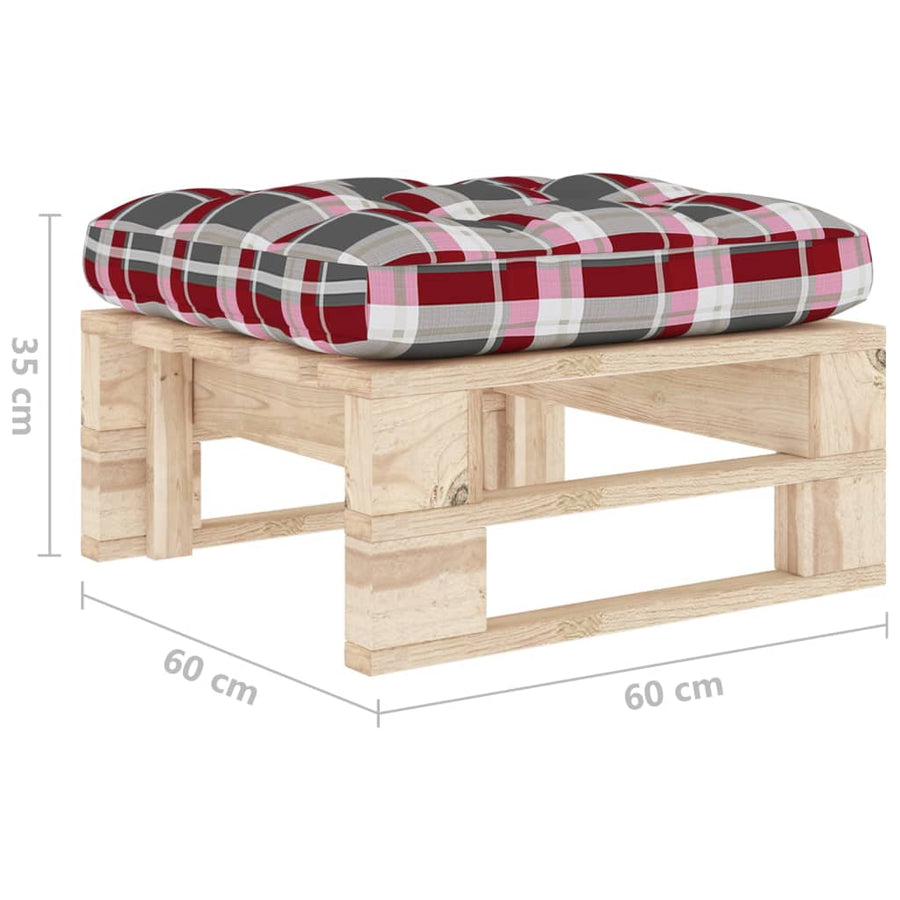 Tuinhocker Pallet Geïmpregneerd Grenenhout Bladpatroon