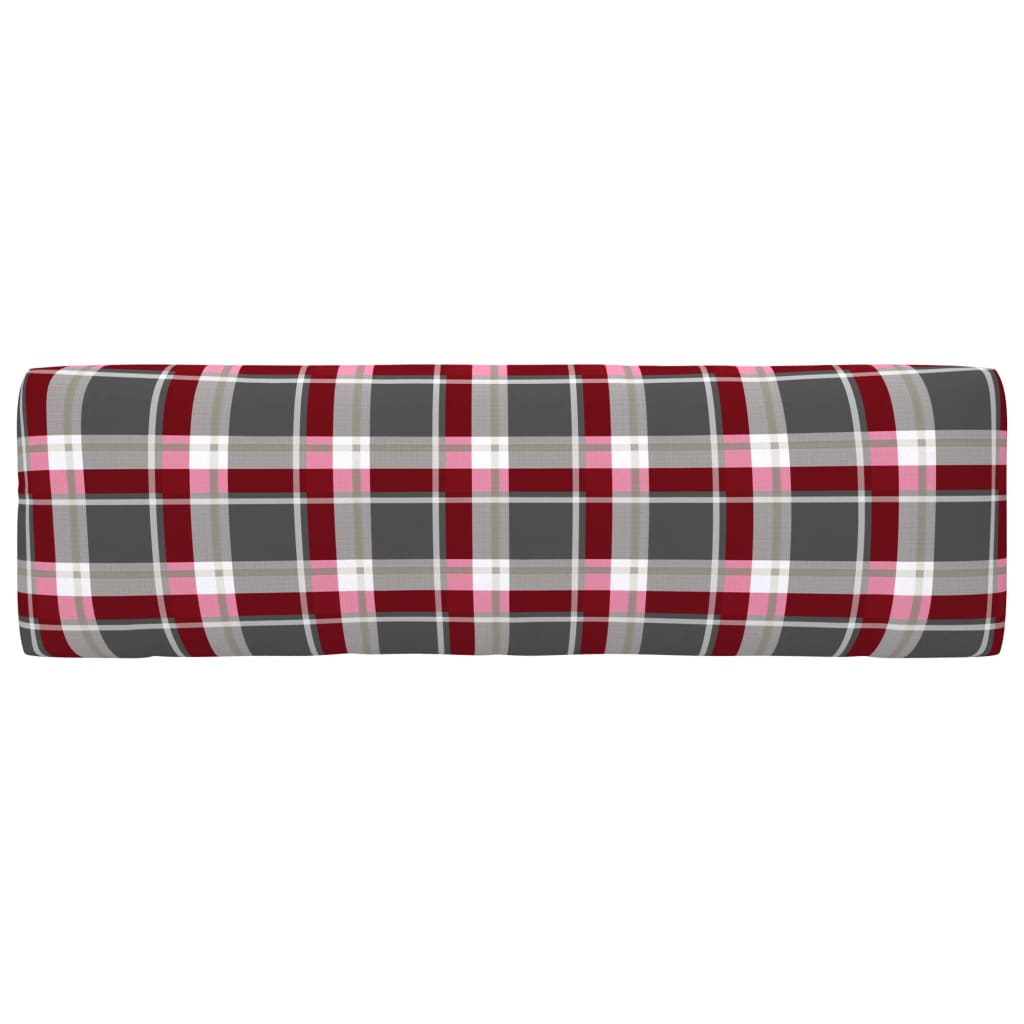 Tuin Pallet Geïmpregneerd Grenenhout Rood Ruitpatroon Wit Middenbank