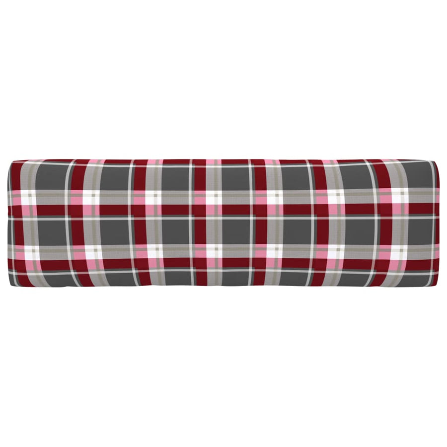Tuin Pallet Geïmpregneerd Grenenhout Rood Ruitpatroon Wit Middenbank