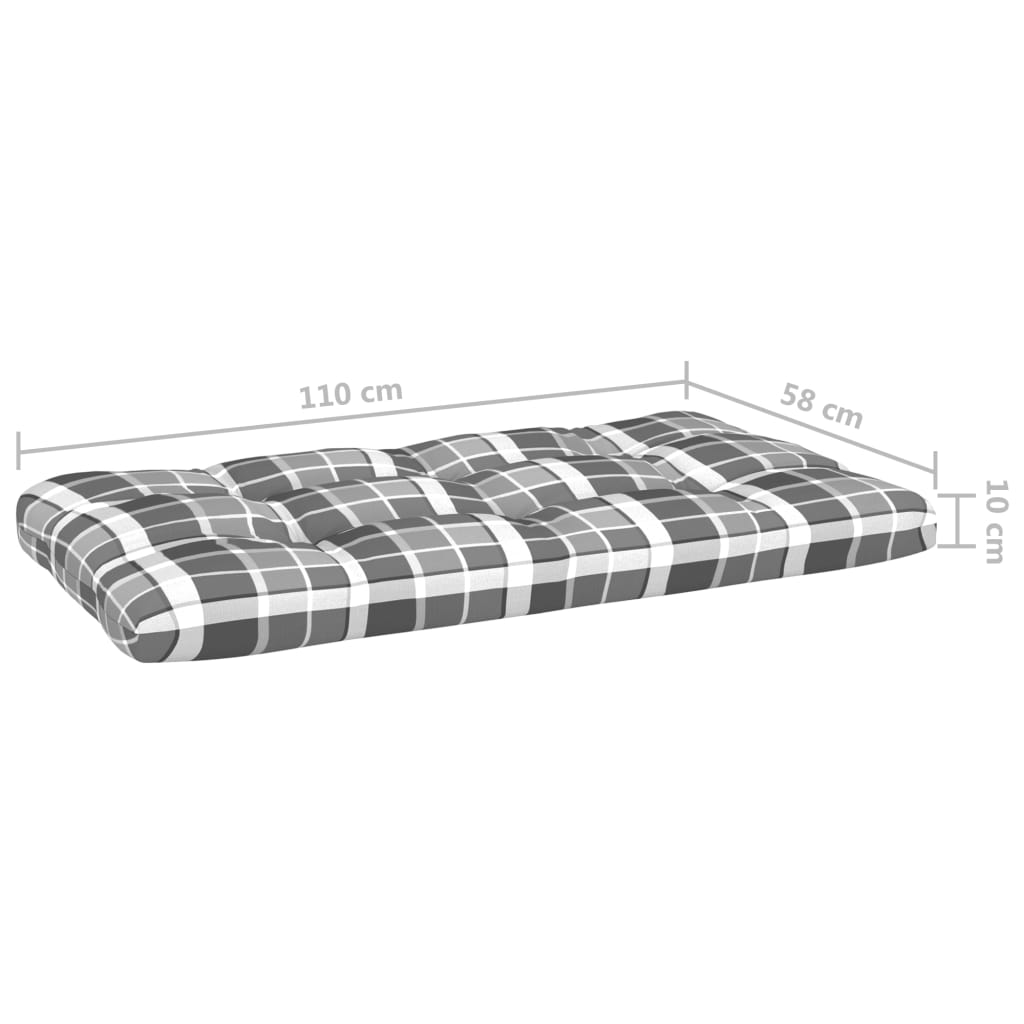 Tuinmiddenbank pallet zwart geïmpregneerd grenenhout Zwart Middenbank
