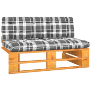 Tuinmiddenbank grenenhout honingbruin 110x65x55 cm