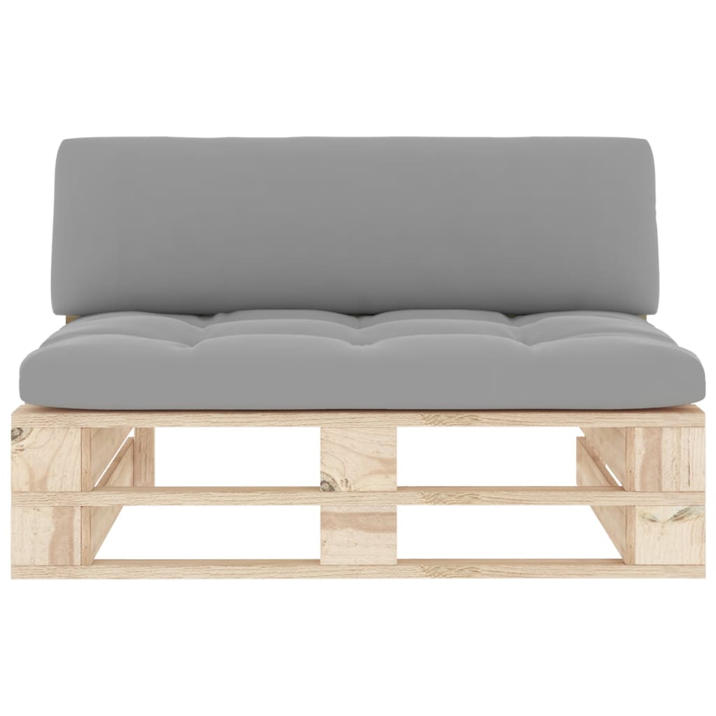 Tuinmiddenbank pallet geïmpregneerd grenenhout Bruin Middenbank