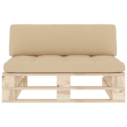 Tuinmiddenbank pallet geïmpregneerd grenenhout Bruin Middenbank