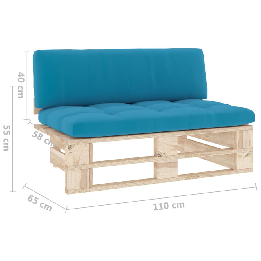 Tuinmiddenbank pallet geïmpregneerd grenenhout