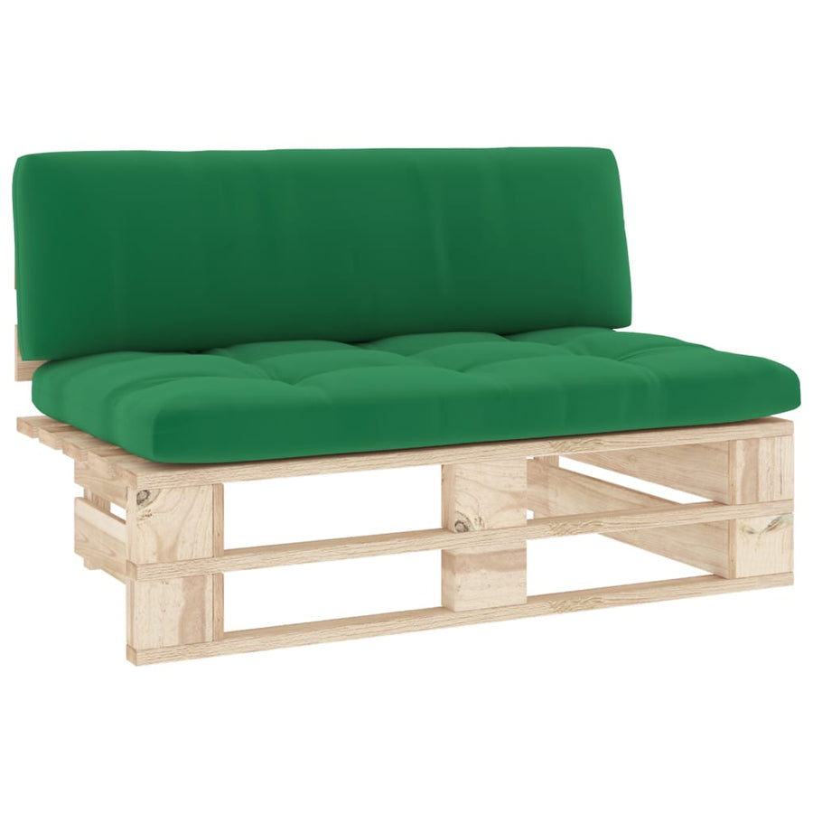 Tuinmiddenbank pallet geïmpregneerd grenenhout 1 Bruin