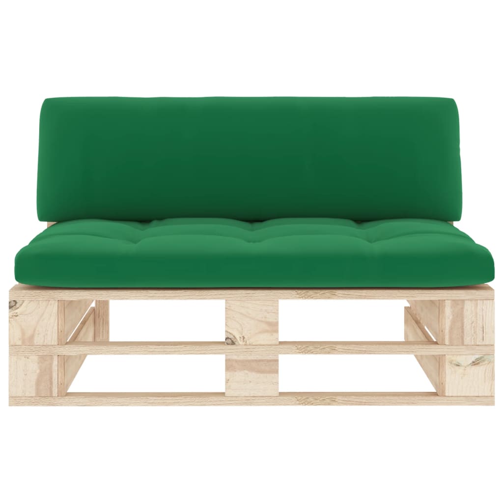 Tuinmiddenbank pallet geïmpregneerd grenenhout 1 Bruin