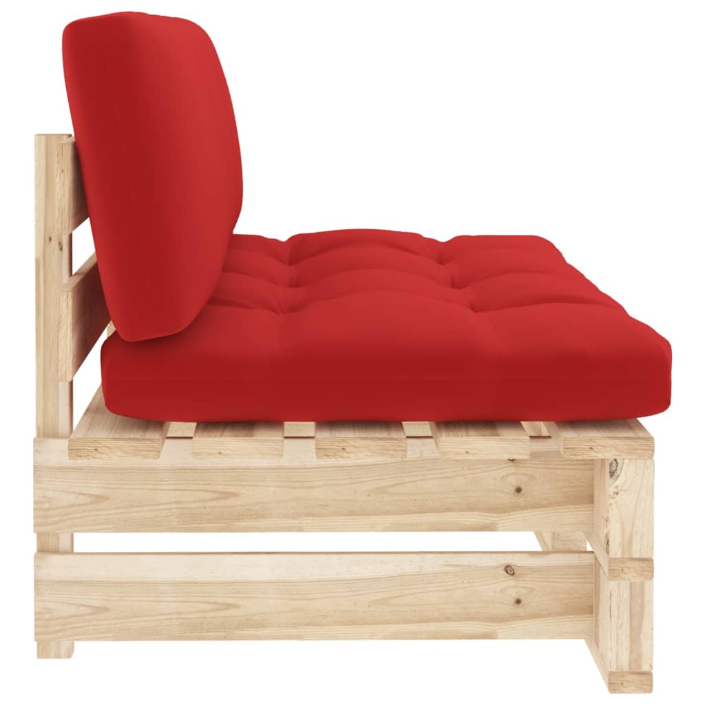 Tuinmiddenbank pallet geïmpregneerd grenenhout 1 Bruin