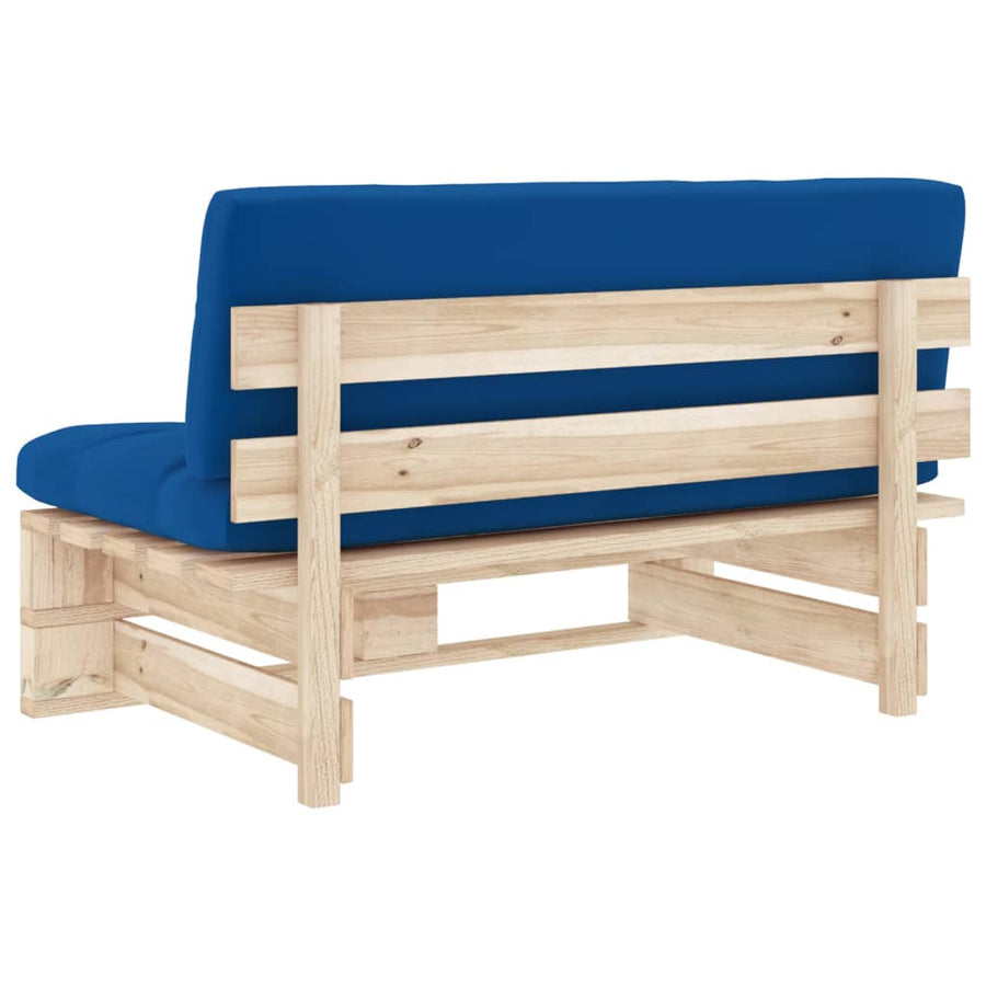 Tuinmiddenbank pallet geïmpregneerd grenenhout Bruin Middenbank