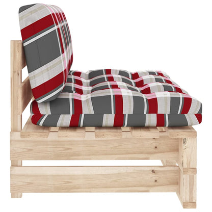Tuinmiddenbank pallet geïmpregneerd grenenhout 1 Bruin