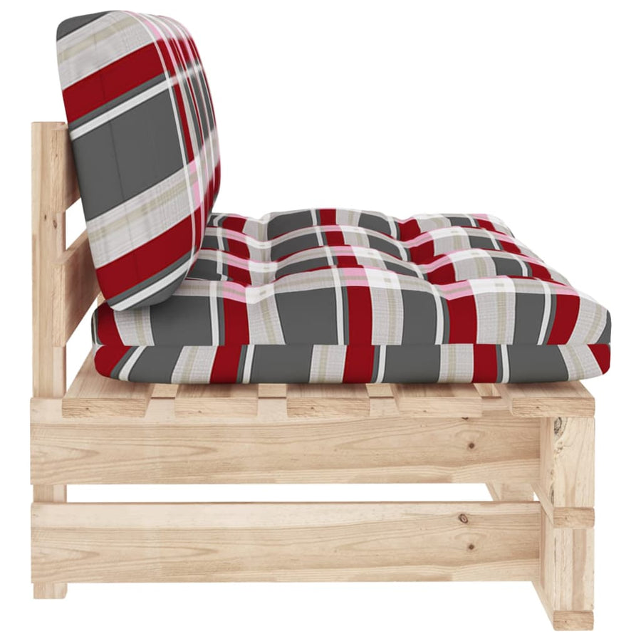Tuinmiddenbank pallet geïmpregneerd grenenhout 1 Bruin