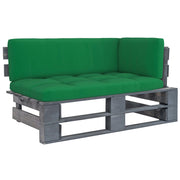 Tuinhoekbank grenenhout groen