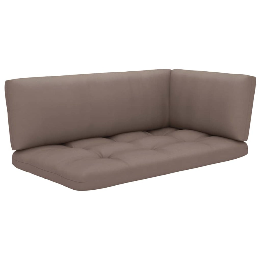 Tuinhoekbank Pallet Geïmpregneerd Grenenhout Taupe 1 Grijs