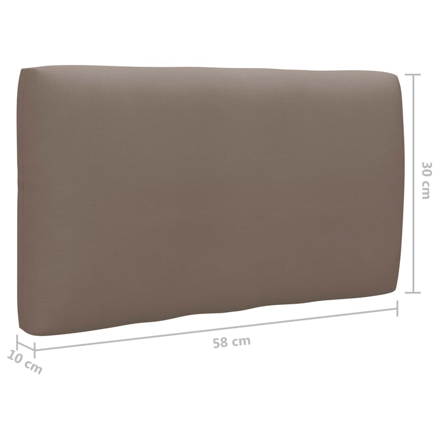 Tuinhoekbank Pallet Geïmpregneerd Grenenhout Taupe 1 Grijs