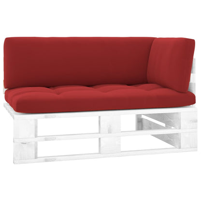 Tuinhoekbank Pallet Geïmpregneerd Grenenhout Rood 1