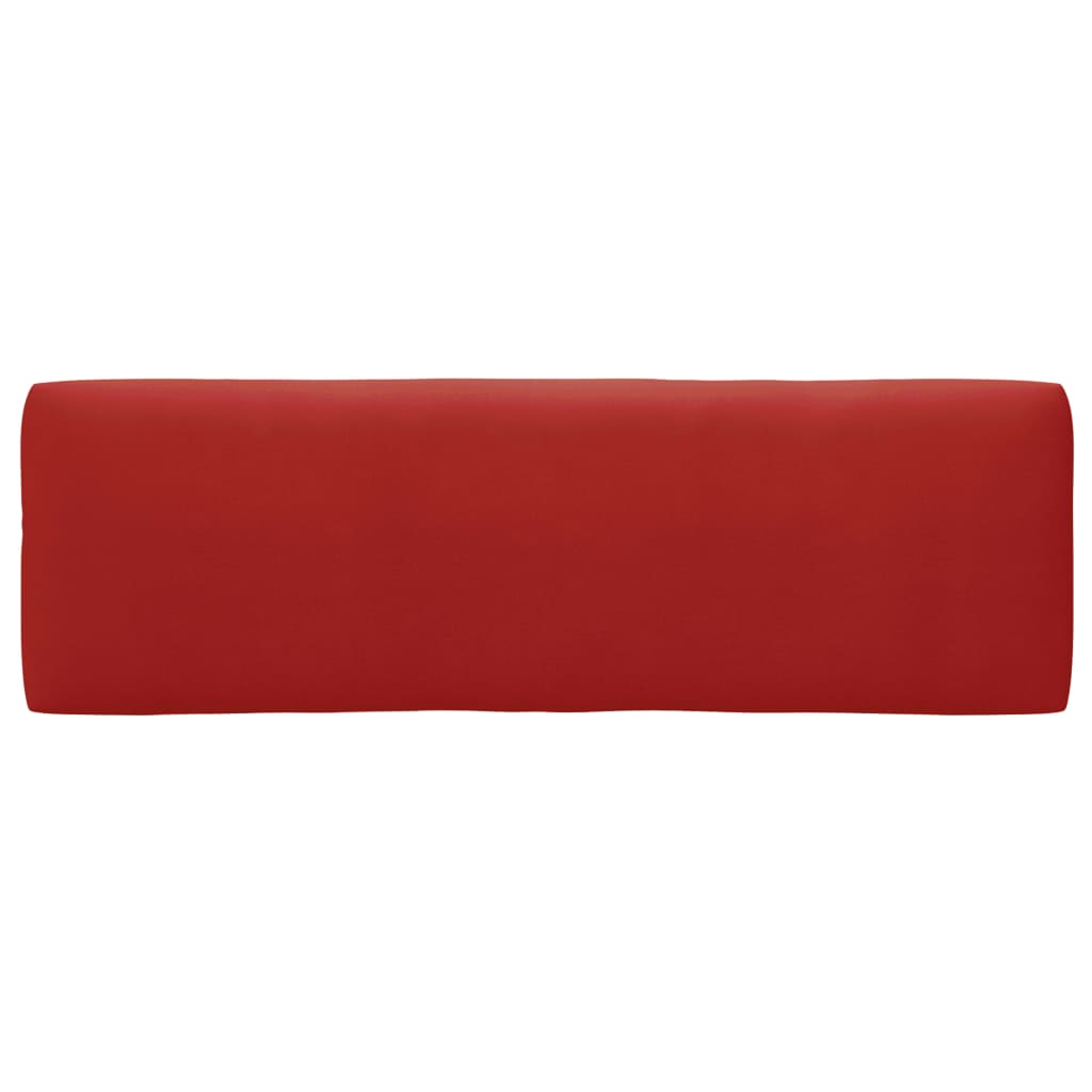 Tuinhoekbank Pallet Geïmpregneerd Grenenhout Rood 1