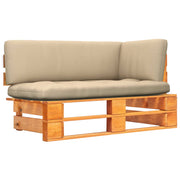 Tuinhoekbank grenenhout honingbruin 110x65x55 cm