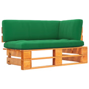 Tuinhoekbank grenenhout groen
