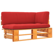 Tuinhoekbank geïmpregneerd grenenhout rood