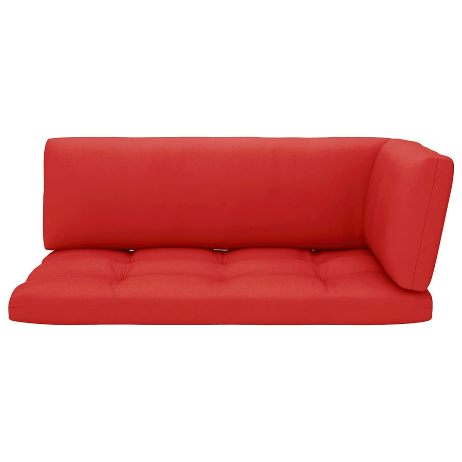 Tuinhoekbank Pallet Geïmpregneerd Grenenhout Rood 1