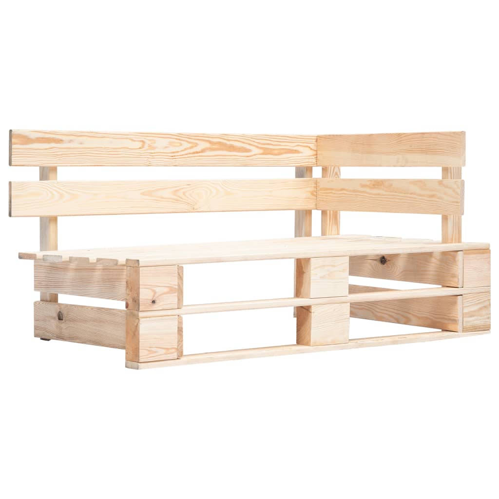 Tuinhoekbank pallet geïmpregneerd grenenhout Bruin Hoekbank
