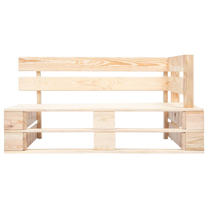 Tuinhoekbank pallet geïmpregneerd grenenhout Bruin Hoekbank