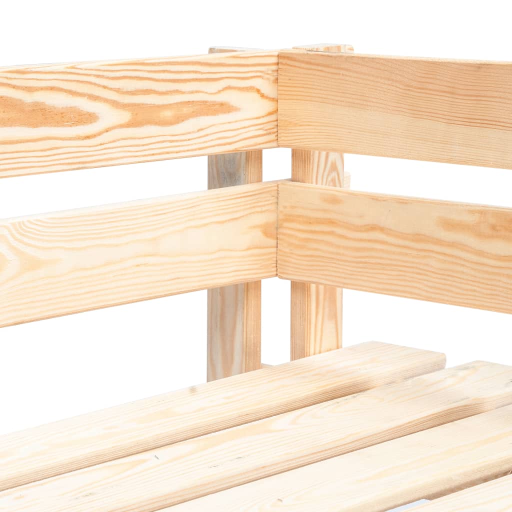 Tuinhoekbank pallet geïmpregneerd grenenhout Bruin Hoekbank
