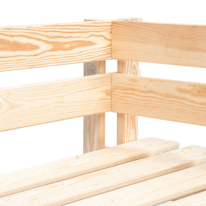Tuinhoekbank pallet geïmpregneerd grenenhout Bruin Hoekbank