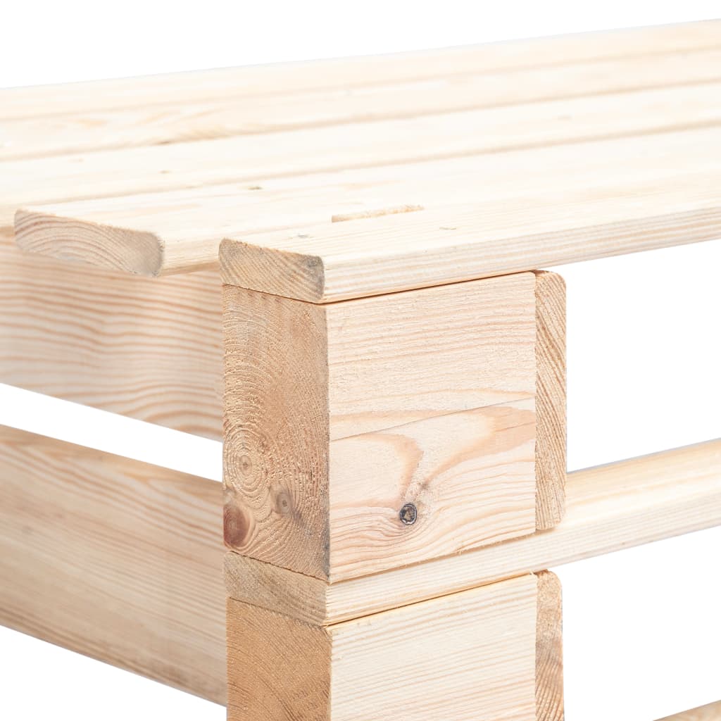 Tuinhoekbank pallet geïmpregneerd grenenhout Bruin Hoekbank