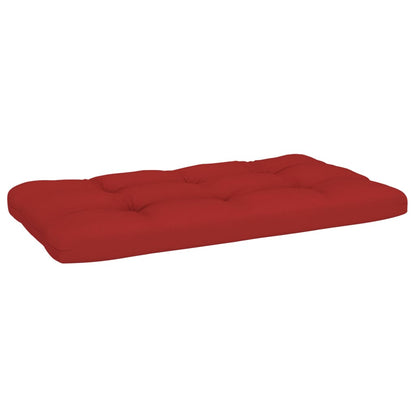 Pallet Met Kussens Geïmpregneerd Grenenhout Rood 1