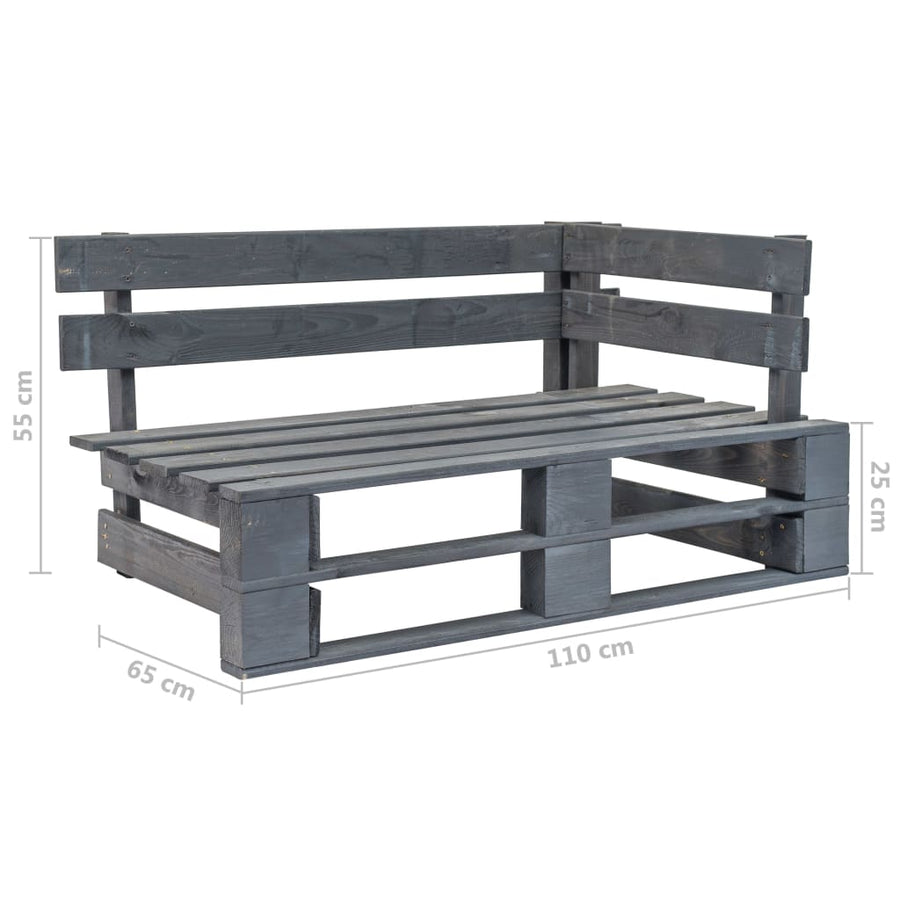 Pallet Met Kussens Geïmpregneerd Grenenhout Rood 1