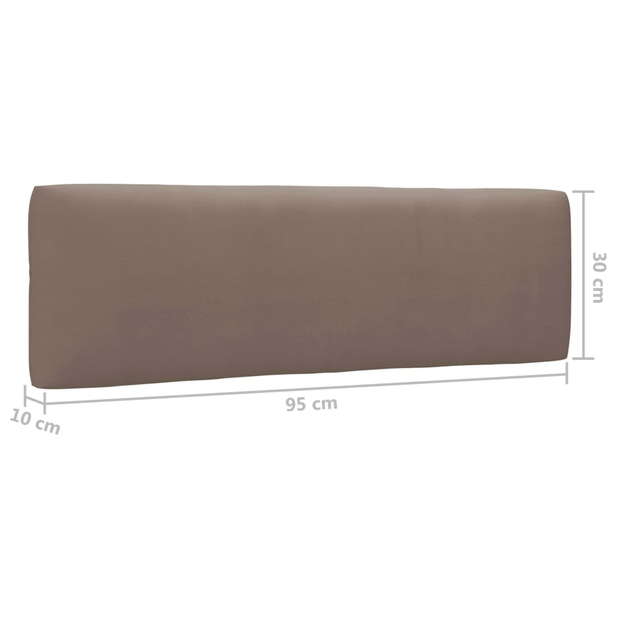 Pallet Met Kussens Geïmpregneerd Grenenhout Taupe 1