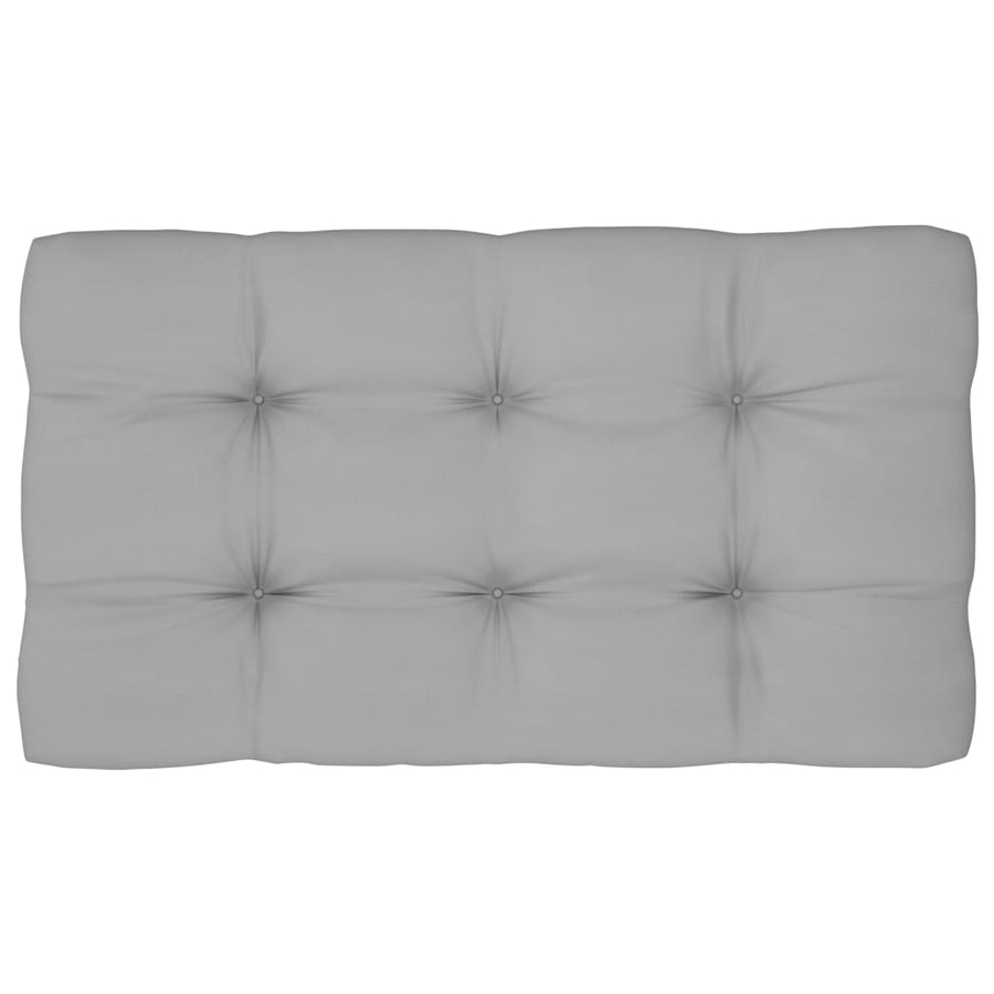 Pallet Met Kussens Geïmpregneerd Grenenhout Grijs 1
