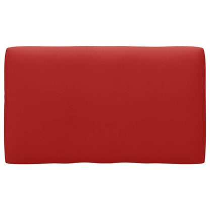 Pallet Met Kussens Geïmpregneerd Grenenhout Rood 1