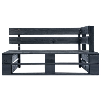 Pallet Met Kussens Geïmpregneerd Grenenhout Zwart Zwart