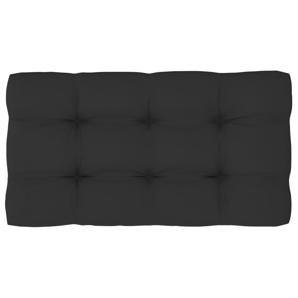 Pallet Met Kussens Geïmpregneerd Grenenhout Zwart Zwart