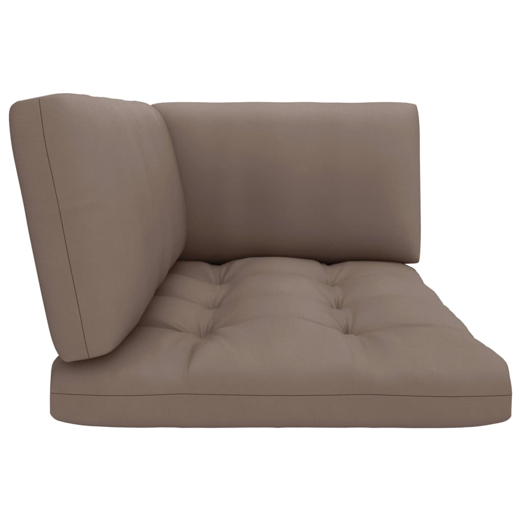 Pallet Met Kussens Geïmpregneerd Grenenhout Taupe 1