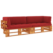 Palletbank geïmpregneerd hout rood