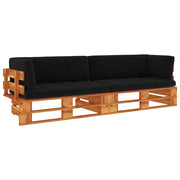 Tuinset pallet met kussens geïmpregneerd hout