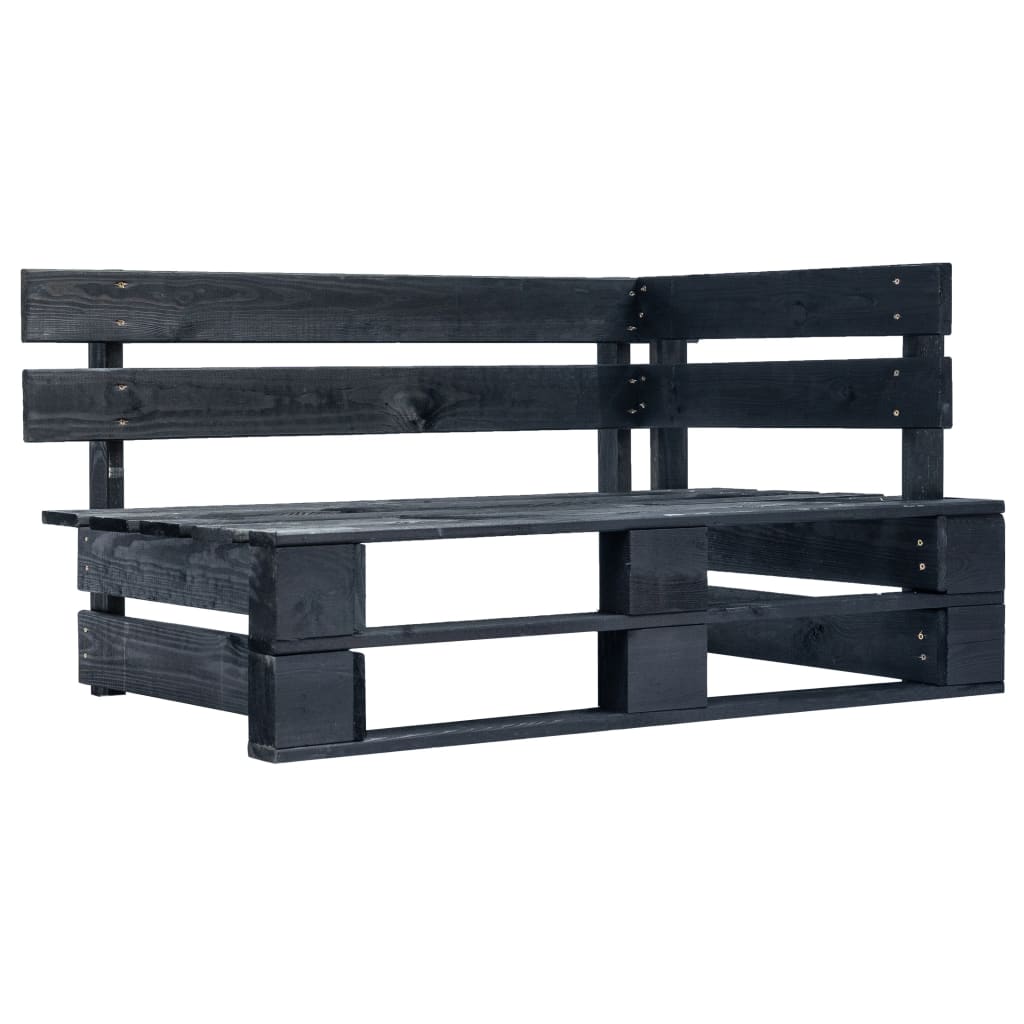 4-Delige Loungeset Pallet Met Kussens Geïmpregneerd Hout Grijs 1