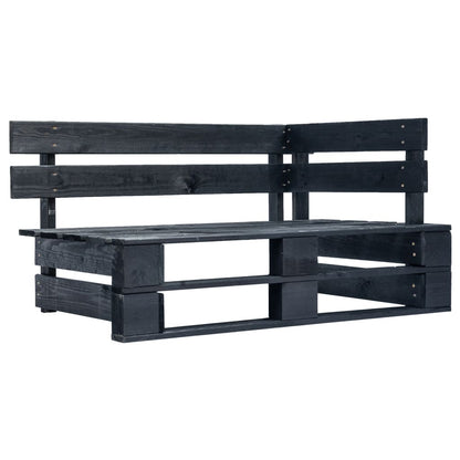 4-Delige Loungeset Pallet Met Kussens Geïmpregneerd Hout Grijs 1